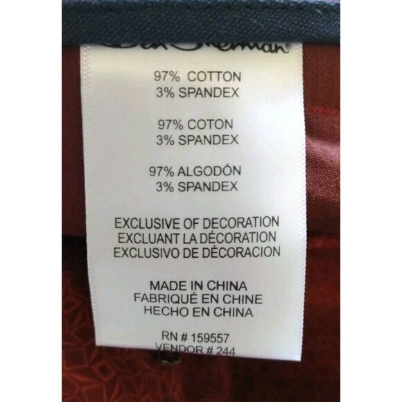 Ben Sherman Shorts Mens 32 Stretch Fit Red Summer - Picture 11 of 16